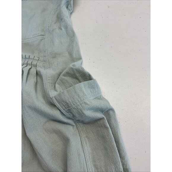 Free People Next Level Jumpsuit Sage Green Cotton Boho Small Wide Leg Sz S - Picture 9 of 16